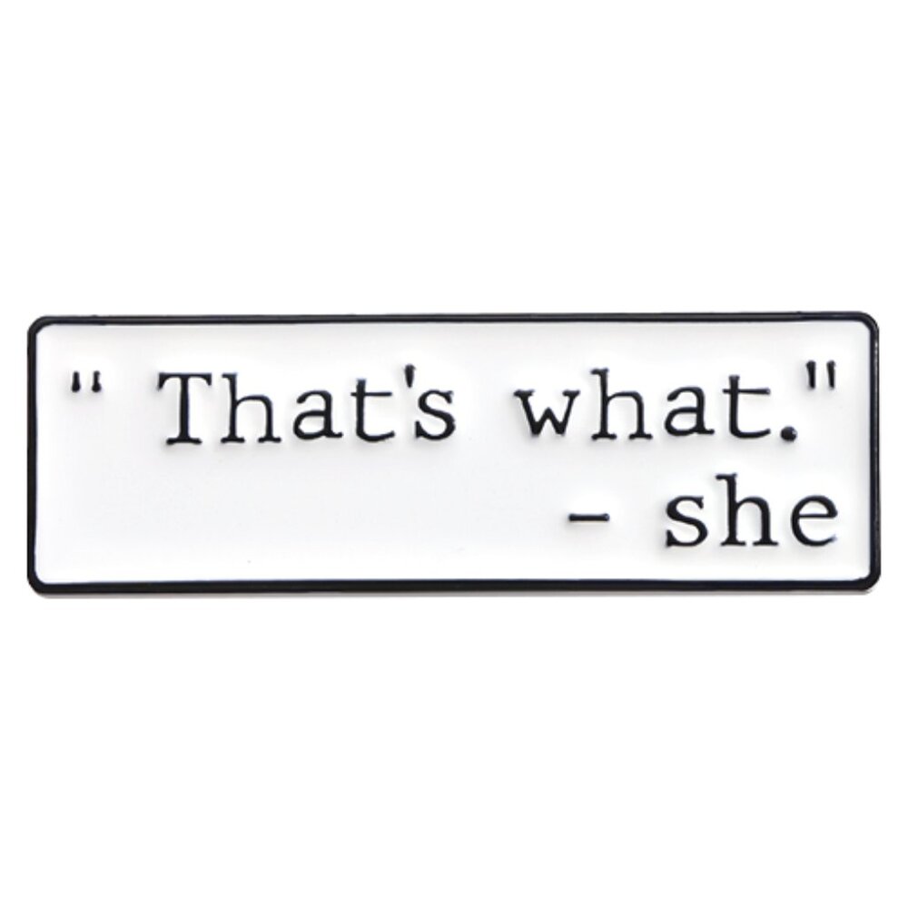 THE OFFICE ‘THAT’S WHAT SHE SAID’ OIL DRIPPED ENAMEL PIN LAPEL PIN BROOCH NWT